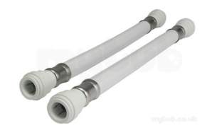 John Guest Speedfit Pipe and Fittings -  Speedfit 15mm X 15mm X 300mm Whi Flexi Hose