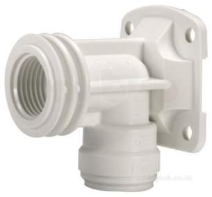 John Guest Speedfit Pipe and Fittings -  Speedfit 15mm X 1/2 Inch Bsp Brass W/back Elbow