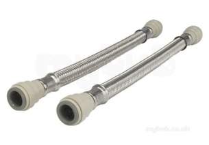 John Guest Speedfit Pipe and Fittings -  S/fit 15mm X 15mm Flex Hose 300mm