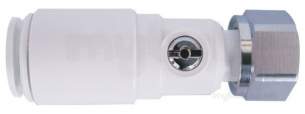 John Guest Speedfit Pipe and Fittings -  Speedfit 15mm X 1/2 Bsp Service Valve Wh