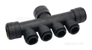 John Guest Speedfit Pipe and Fittings -  Speedfit 22mm X 15mm 4port Rail Manifold