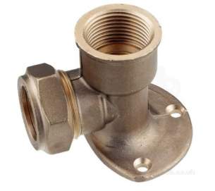 Ibp Conex Compression Fittings -  Conex 403w 15mm X 1/2 Inch Fi Back Plate Elb