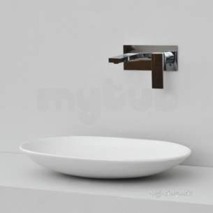 Eastbrook Sanitary Ware -  Piave 550mm Sit On Basin White 95.023
