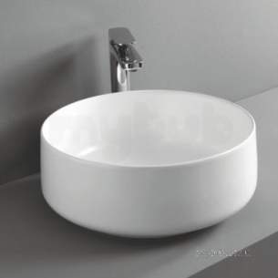 Eastbrook Sanitary Ware -  Conca 420mm Sit On Basin White 95.118