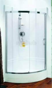 Coram Shower Pods -  Coram 950 Quad Pod Crescent Door Ch/cl Door Only