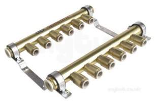 John Guest Underfloor Heating Range -  Speedfit Rail Manifold 6zone 22mm X 15mm
