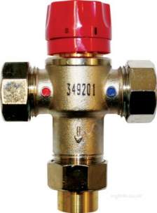 Underfloor Heating Manifolds and Ancillaries -  Polypipe 28mm Ufh Mixing Valve Pb219059