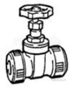 Hep2O Underfloor Heating Pipe and Fittings -  Hep20 15mm T/f Gate Valve Hx35 Hx35/15 Gy