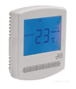 John Guest Underfloor Heating Components -  John Guest Jgwprthw White Wireless Stat Including Hot Water Function