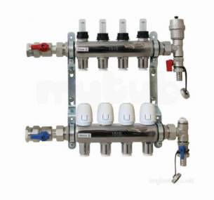 John Guest Underfloor Heating Components -  Jg Speedfit 2 Zone Manifold Jgufhman2
