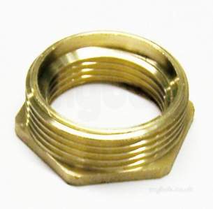 Brass Bushes Sockets and Plugs -  Midbras 1.1/2 Inch X 1 Inch Hexagonal Brass Bush