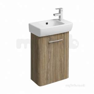 Twyford Mid Market Ware -  E100 Unit For Wb 450x250mm Grey Ash Wood E10373ga