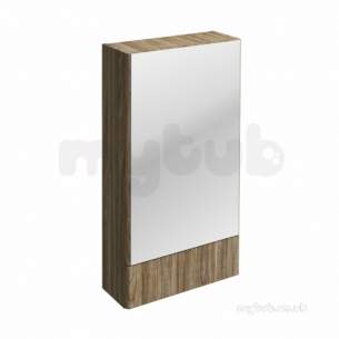 Twyford Mid Market Ware -  E100 Mirror Cabinet 550mm Grey Ash Wood E10072ga