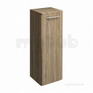 Twyford Mid Market Ware -  E100 Side Cabinet Large Grey Ash Wood E10171ga