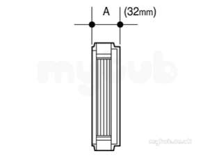 Osma Above Ground Drainage -  9t911g Grey Osma Gutter Stopend External
