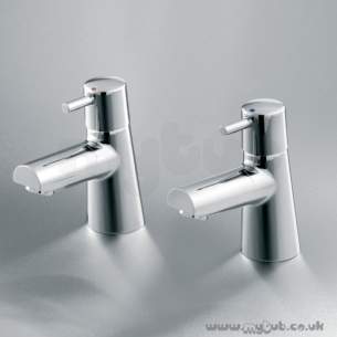 Ideal Standard Brassware -  Ideal Standard Cone B5106 Bath Pillar Taps Cp