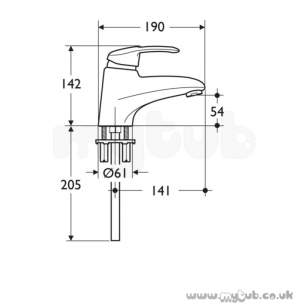 Ideal Standard Brassware -  Ideal Standard Idyll Two A4500aa One Tap Hole Single Lvr Bath Filler