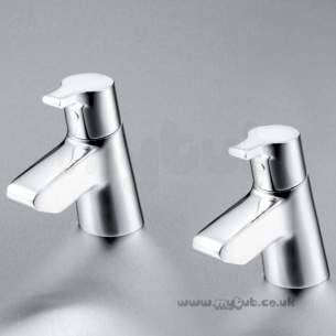 Ideal Standard Brassware -  Ideal Standard Active B8076 Bath Pillar Taps Pair Cp