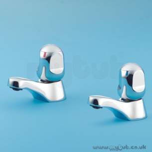 Armitage Shanks Domestic Brassware -  Armitage Shanks Sandringham S7032 3/4 Inch Pillar Taps Cp