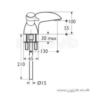 Ideal Standard Brassware -  Ideal Standard Waterways Cd E0635 One Tap Hole Bath Filler Cp E0635aa