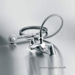 Ideal Standard Brassware -  Ideal Standard Ceramix Alto E5413 Two Tap Holes Rim Bsm C/w Kit Cp