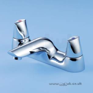 Ideal Standard Brassware -  Ideal Standard Ceraplan Disc B8254 Two Tap Holes Bath Filler Cp