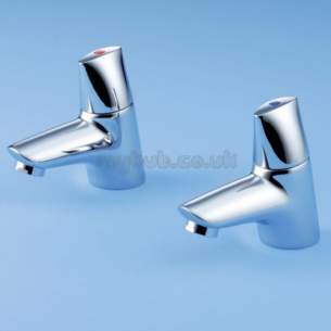 Ideal Standard Brassware -  Ideal Standard Ceraplan Disc B8252 Basin Pillars Chrome Plated Special B8252aa