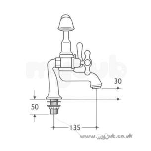 Armitage Shanks Domestic Brassware -  Armitage Shanks Hathaway S7655 3/4 Inch Bath/shower Mixer Cp