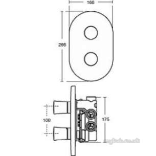 Ideal Standard Sottini Showers -  Ideal Standard Artefact Sh/thrm Bi Val Chrome And F/plate A3670aa