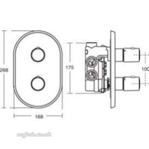Ideal Standard Sottini Showers -  Ideal Standard Celano Sh/thrm Blt-in Chrome A4323aa
