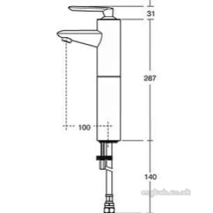 Ideal Standard Sottini Brassware -  Ideal Standard Defacto Basin Mixer R-mtd Chrome Sl Vsl A4514aa