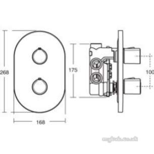 Ideal Standard Sottini Showers -  Ideal Standard Defacto Sh/thrm Blt-in Chrome A4519aa