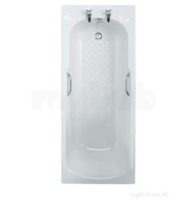 Armitage Shanks Acrylic Baths -  Armitage Shanks Select S1592 1700 X 700 Bath Two Tap Holes Hg White S159201