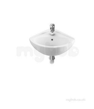 Lecico Sanitaryware -  Aswhcba1 Atlas Cornr Basin One Tap Hole Wh