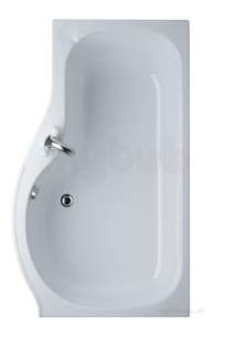 Ideal Standard Space Baths And Panels -  Ideal Standard Space Left Hand Shower Bath Front Panel 1500 White