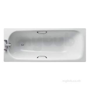 Armitage Shanks Steel Baths -  Armitage Shanks Sand21 S183501 170x70 Two Tap Holes Hg As White A02608 Pk