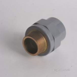 Durapipe Abs Fittings 20 160mm -  Dp Abs Adaptor Pl/brass Mi Bsp 1.1/4x40