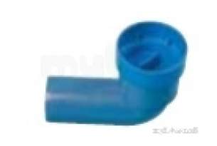 Polypipe Terrain Hdpe -  Acoustic Db12 40/46 Spigot Bend C/w Cap As650972