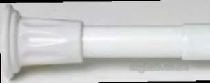 Croydex Shower Curtains and Rails -  Croydex Telescopic Shower Cubicle Rod Silv