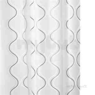 Croydex Shower Curtains and Rails -  Croydex Olas Shower Curtain Ae286421