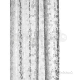 Croydex Shower Curtains and Rails -  Pebbles Peva Shower Curtain Ae289232