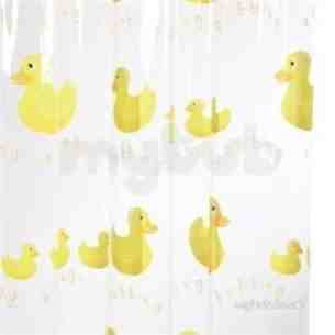 Croydex Shower Curtains and Rails -  Croydex Bobbing Along Shower Curtain