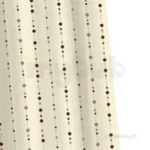 Croydex Shower Curtains and Rails -  Croydex Dotty Shower Curtain Af285820