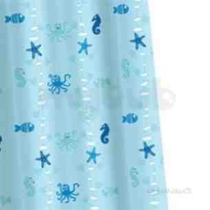 Croydex Shower Curtains and Rails -  Croydex Underwater World Shower Curtain