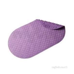 Croydex Bathroom Accessories -  Basket Weave Pvc Bath Mat Purple Ah310461