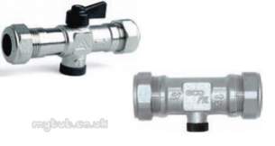 Altecnic Sealed System Equipment -  Altecnic 22mm Dcv Nickel Plated Dzr Body With Out Shut Of Valve