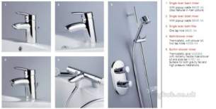 Ideal Standard Brassware -  Ideal Standard Alto B8535 3/4 Inch Bath Pillars Cp