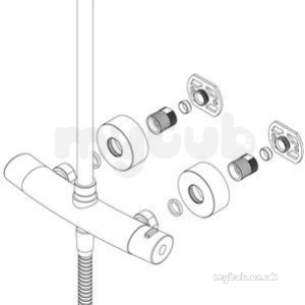 Croydex Shower Sets and Accessories -  Croydex Connect-eze Am170341