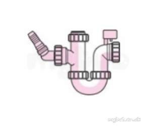 Polypipe Waste and Traps -  40mm W/machine Trap A/syphon Pwm2pv