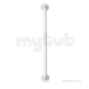 Croydex Bathroom Accessories -  60cm White Straight Grab Bar Ap501222